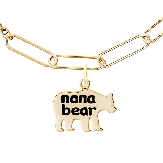 Nana Bear Bracelet Set - Gold Plate, 7" Plate