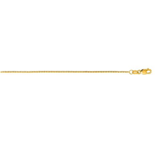 Royal Chain 14K Gold 1mm Octagonal Box Chain OCB063