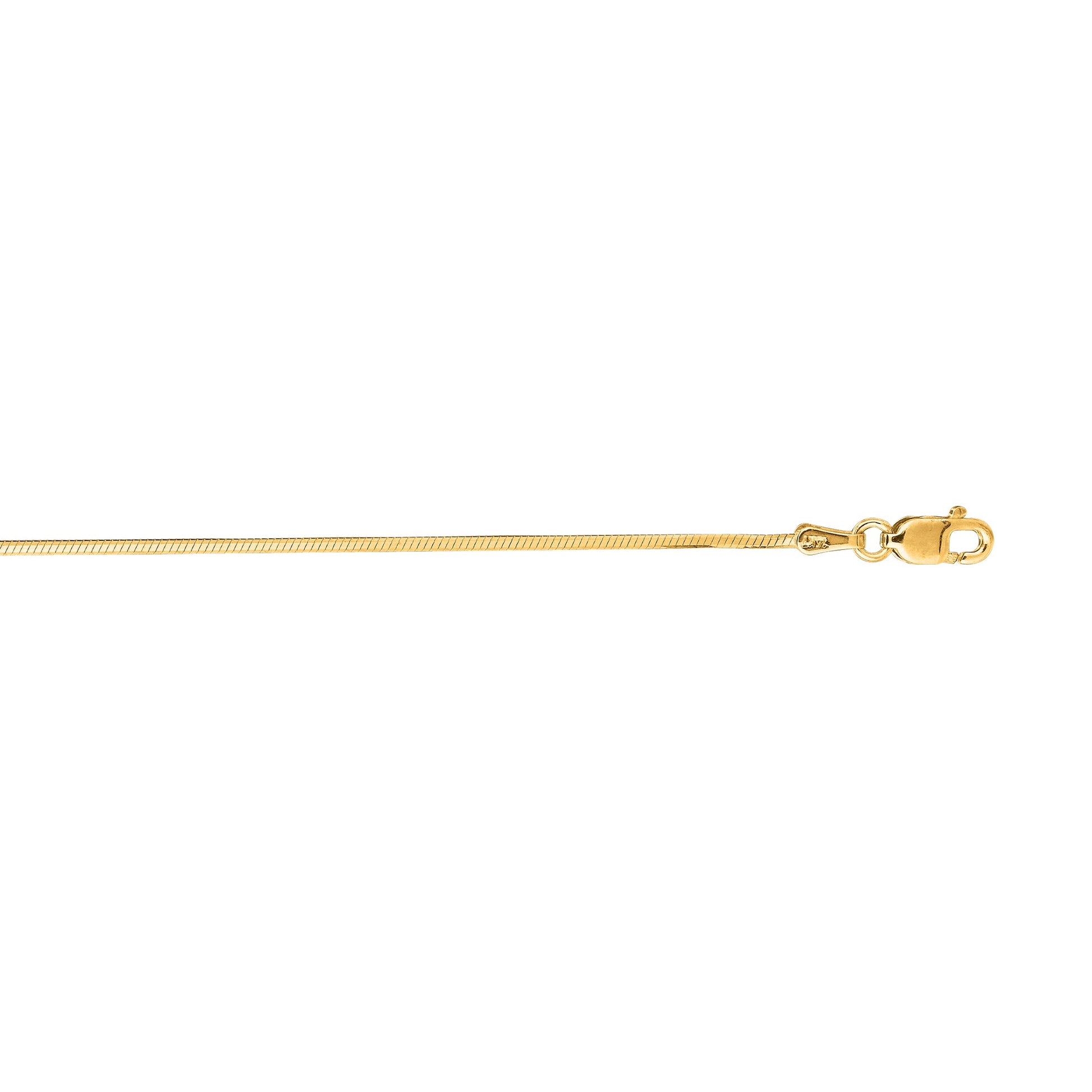 Royal Chain 14K Gold 0.98mm Octagonal Snake Chain OCT2