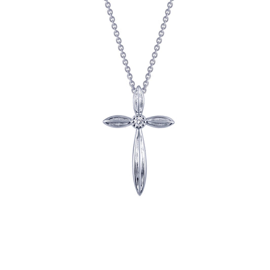 Lafonn 0.02 CTW Cross Pendant Necklace