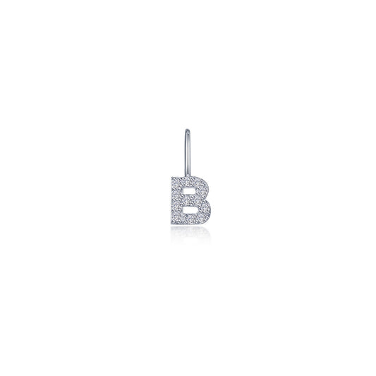 Lafonn Letter B Charm Pendant