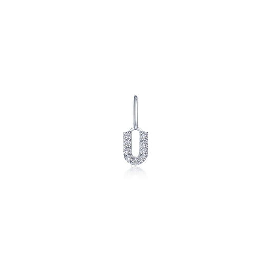 Lafonn Letter U Charm Pendant
