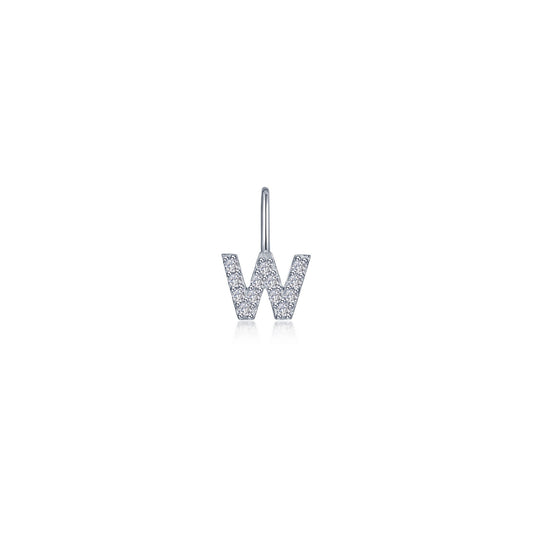 Lafonn Letter W Charm Pendant