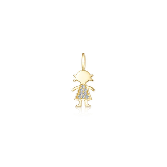 Lafonn Silhouette Girl Pendant Charm