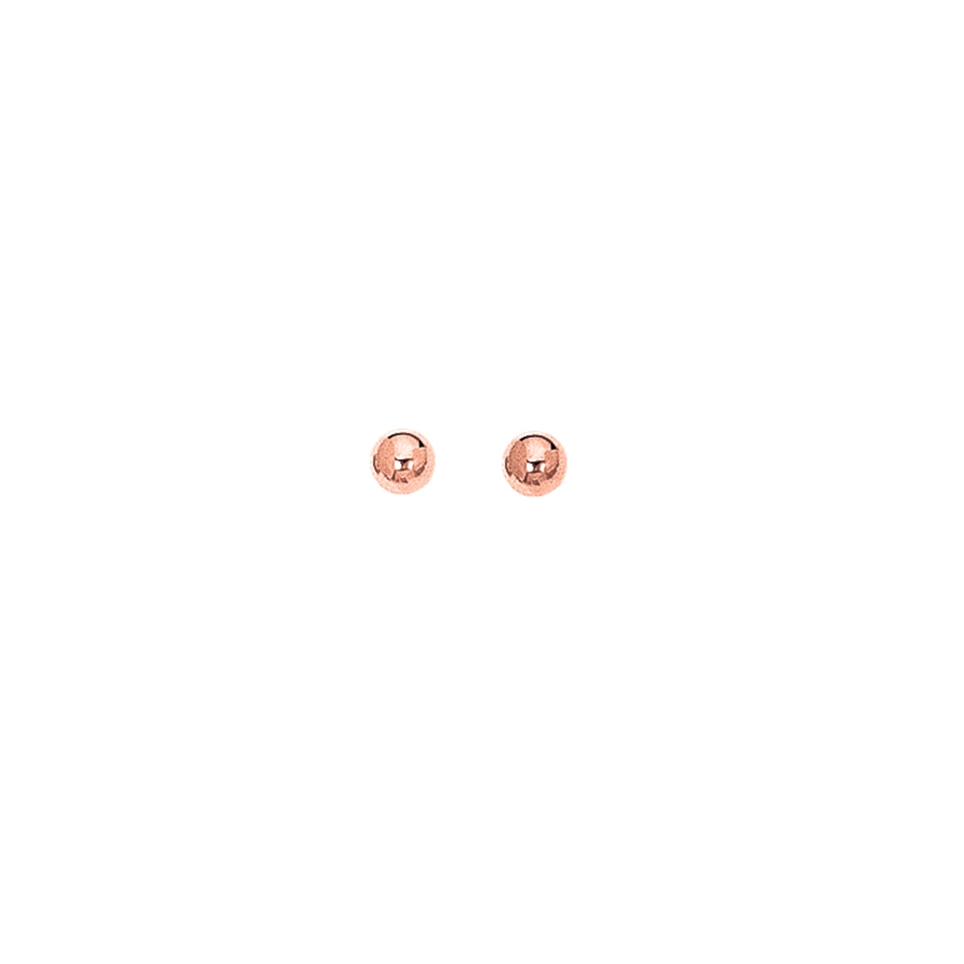 Royal Chain 14K Gold Polished 10mm Post Earring BALL