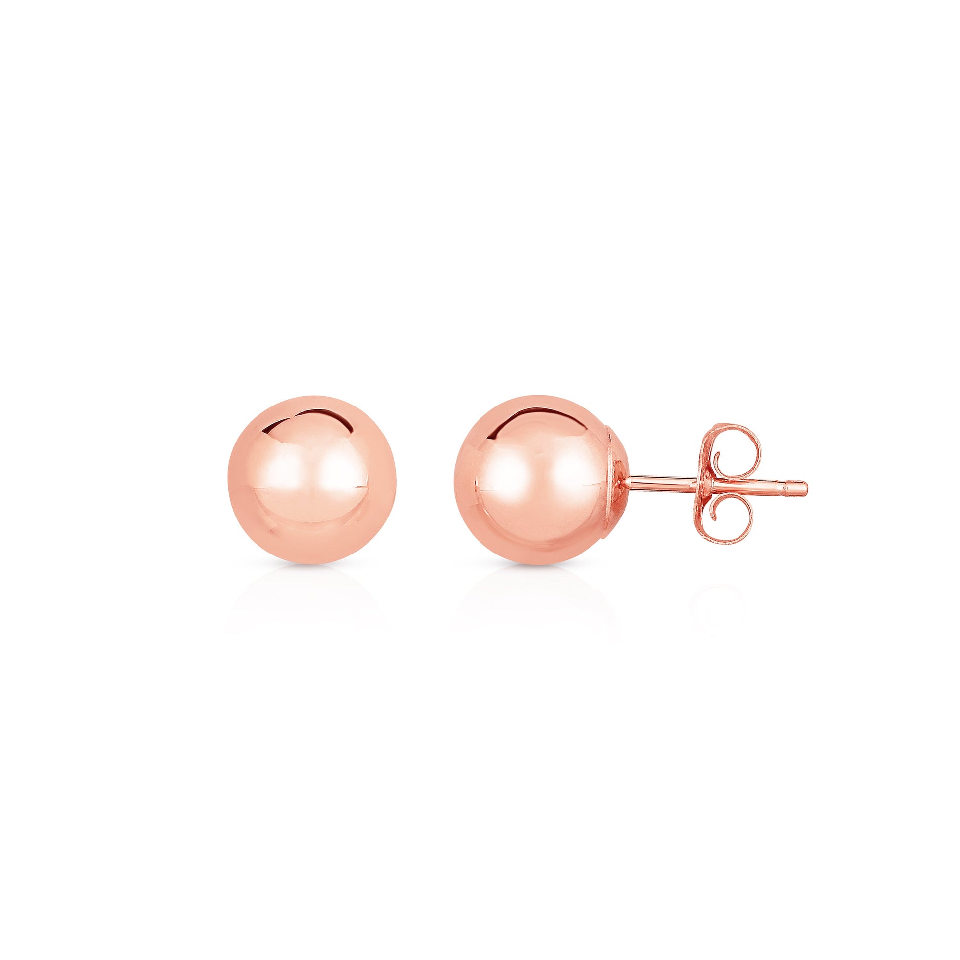 Royal Chain 14K Gold Polished 10mm Post Earring BALL