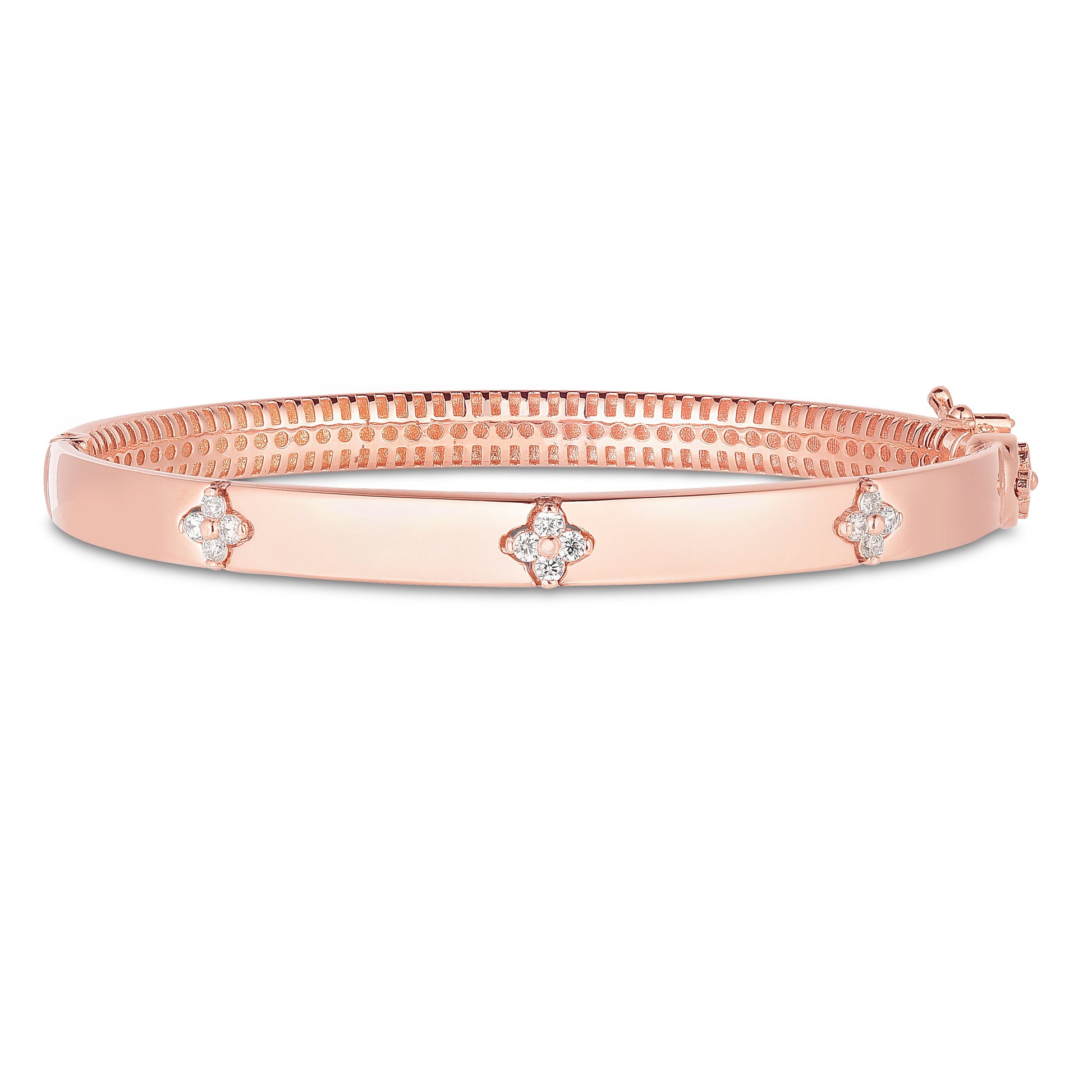 Royal Chain 14K Trilogy Diamond Bangle PB10039