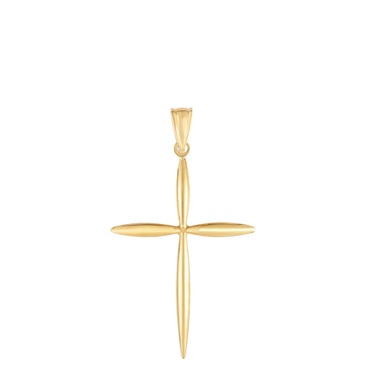 Royal Chain 14K Gold Polished Cross PD8120