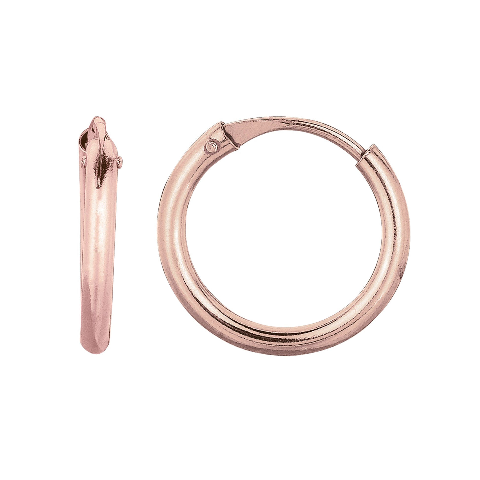 Royal Chain 14K Gold 1x10mm Endless Hoops ER1136