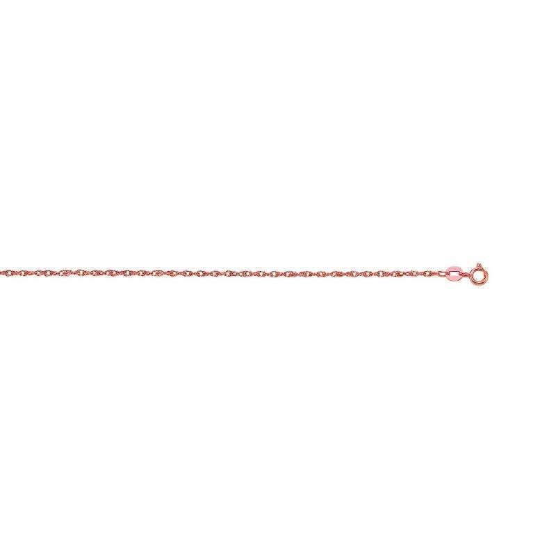 Royal Chain 14K Gold .95mm Machine Rope Chain (Carded) PK6R18