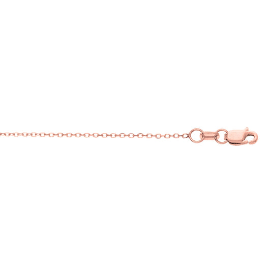 Royal Chain 14K Gold 0.87mm Diamond Cut Cable Chain PKCAB025