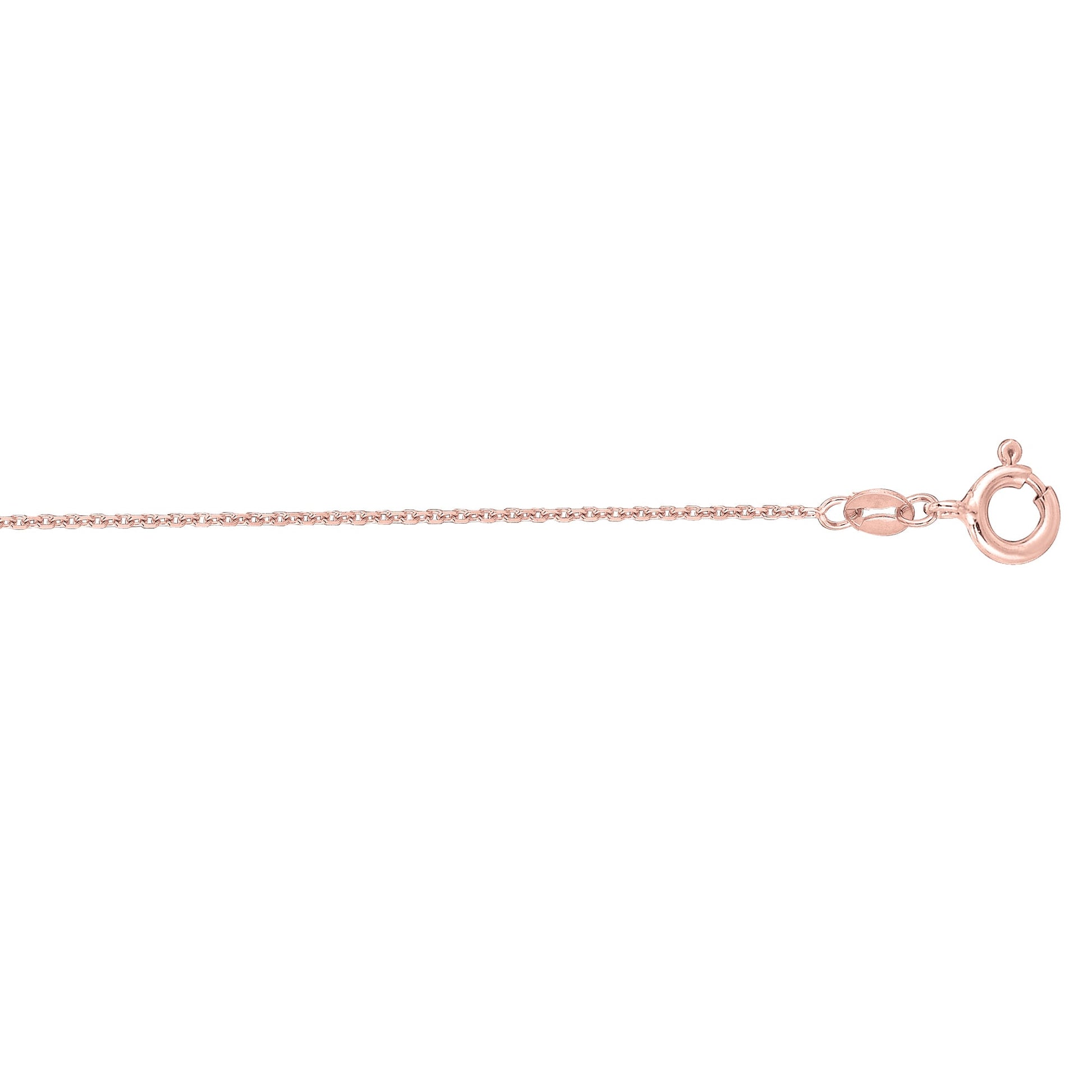 Royal Chain 14K Gold 1.1mm Diamond Cut Cable Chain PKCAB30