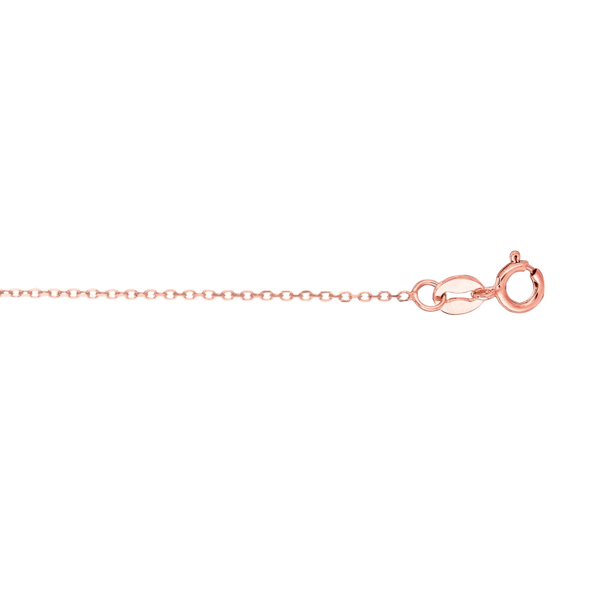 Royal Chain 14K Gold 0.68mm Diamond Cut Cable Chain PSCAB019