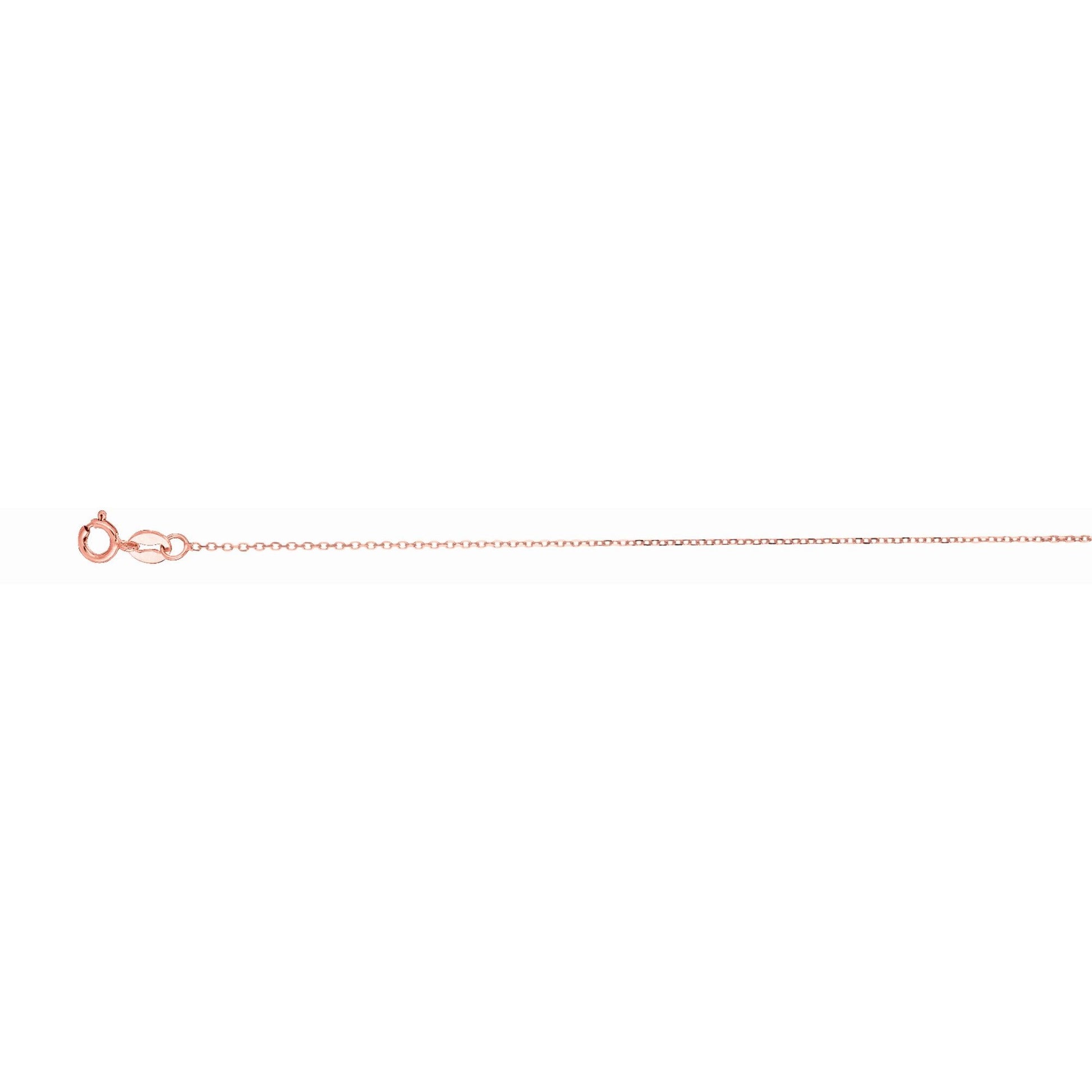 Royal Chain 14K Gold 0.87mm Diamond Cut Cable Chain PSCAB025