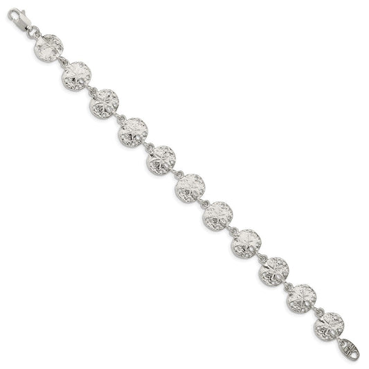 Sterling Silver Sand Dollars Bracelet QA32-7