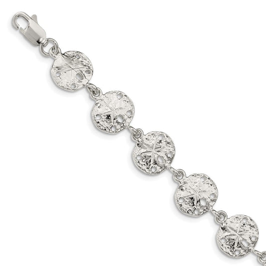 Sterling Silver Sand Dollars Bracelet QA32-7