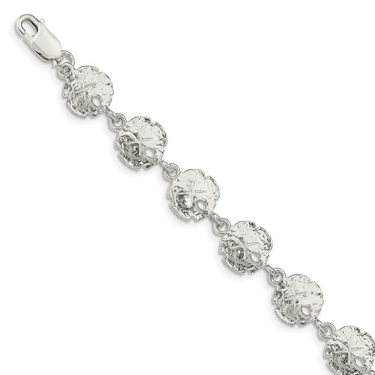 Sterling Silver Sand Dollars Bracelet QA33-7