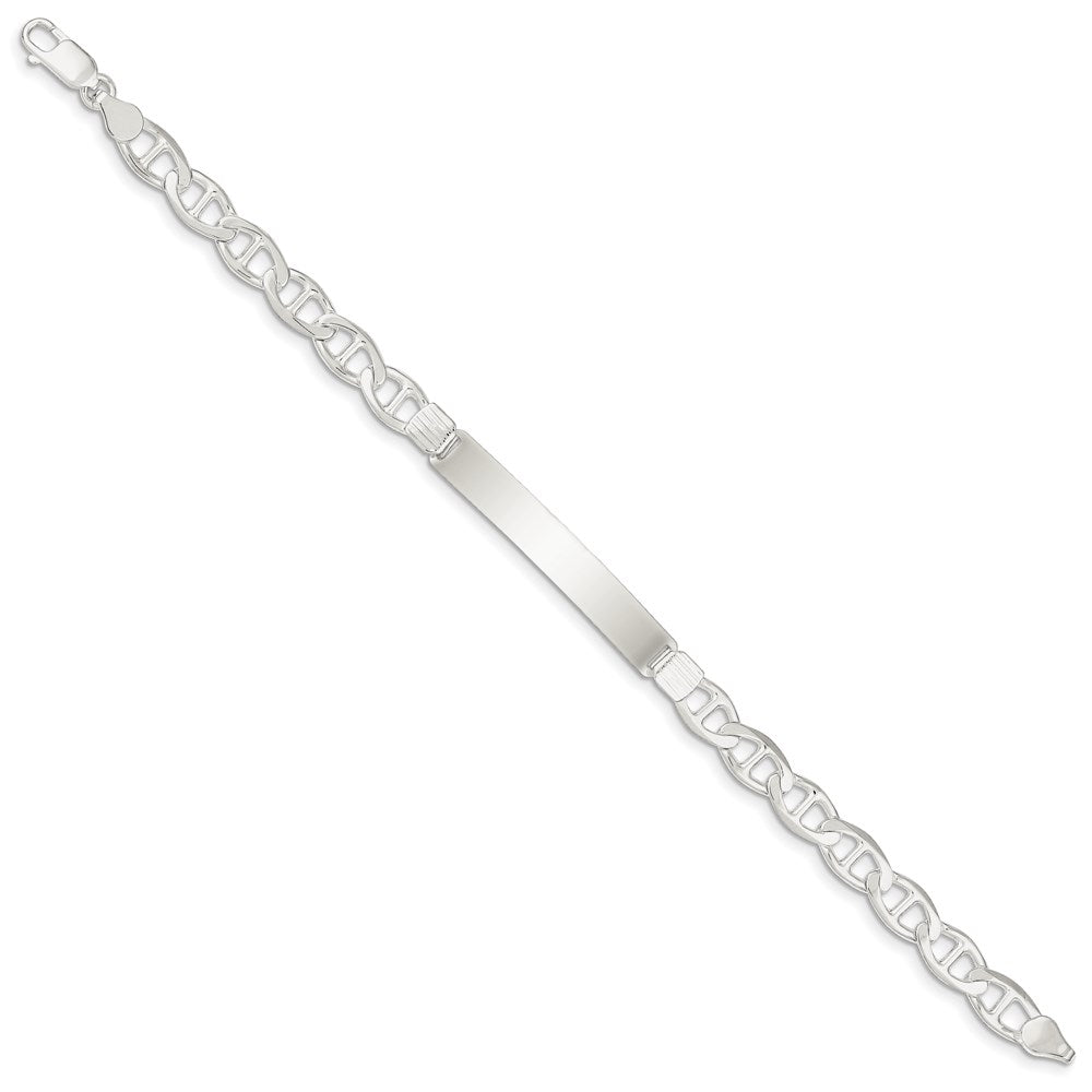 Sterling Silver Anchor ID Bracelet QAD180-7