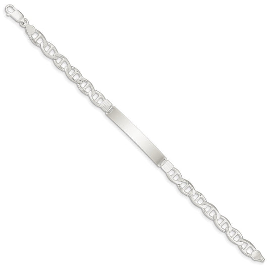 Sterling Silver Anchor ID Bracelet QAD180-7