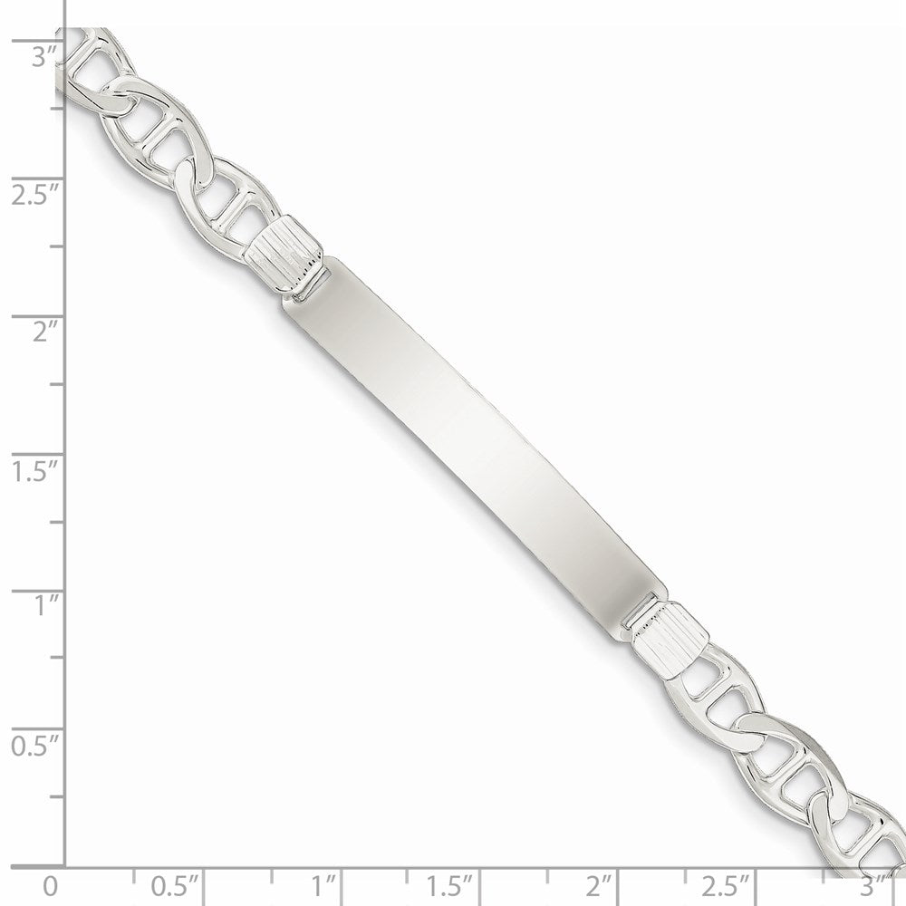 Sterling Silver Anchor ID Bracelet QAD180-7