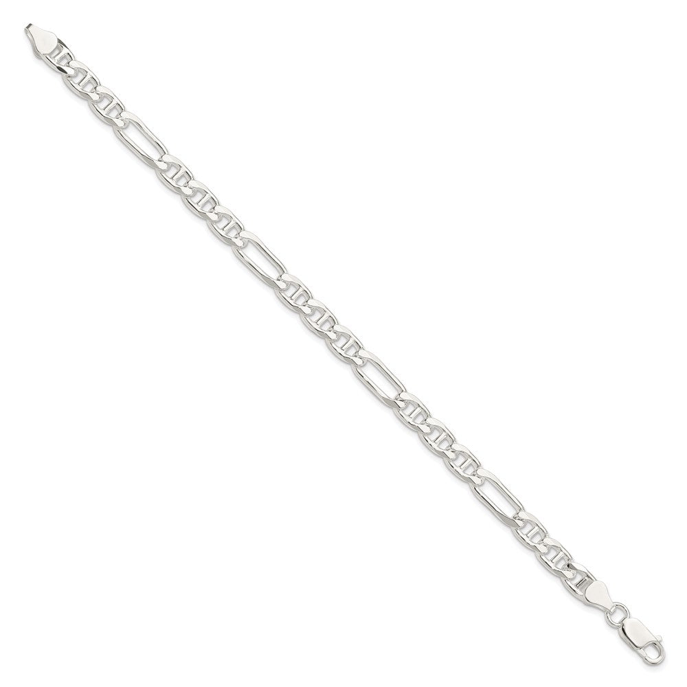 Sterling Silver 6.5mm Figaro Anchor Chain QAF180-8