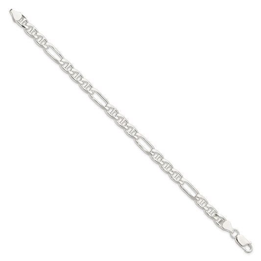 Sterling Silver 6.5mm Figaro Anchor Chain QAF180-8