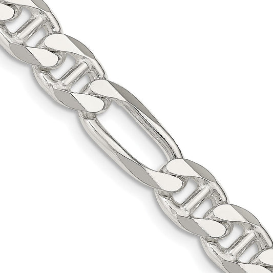 Sterling Silver 8.25mm Figaro Anchor ChainQAF220