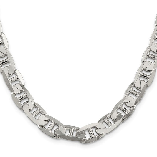 Sterling Silver 9.5mm Flat Anchor ChainQAN250