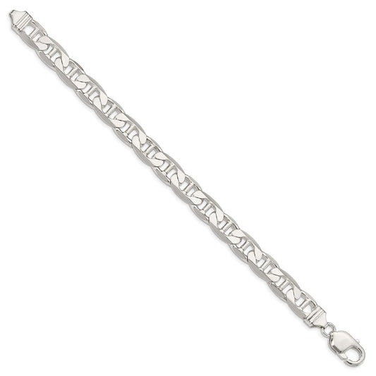 Sterling Silver 9.5mm Flat Anchor Chain QAN250-8