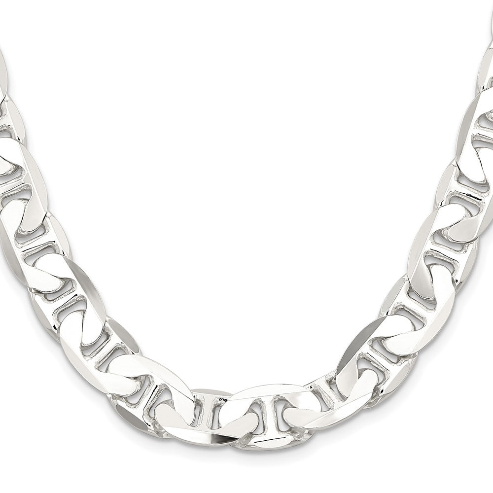 Sterling Silver 11.5mm Flat Anchor ChainQAN300