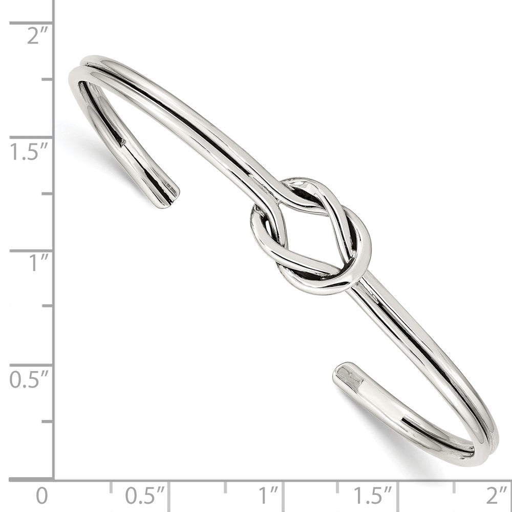 Sterling Silver Knot Bangle QB1245