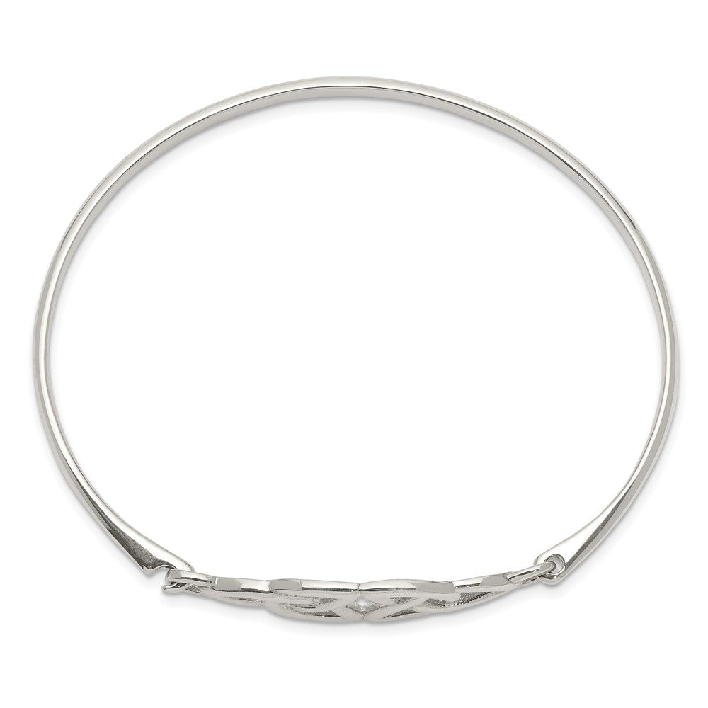 Sterling Silver Polished Celtic Bangle QB1246