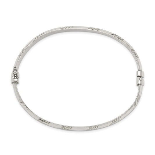 Sterling Silver D/C 6mm Bangle QB1335