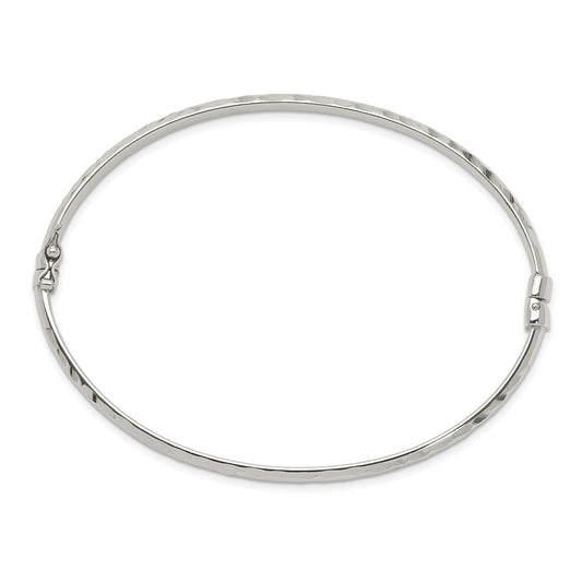Sterling Silver D/C 4mm Bangle QB1338