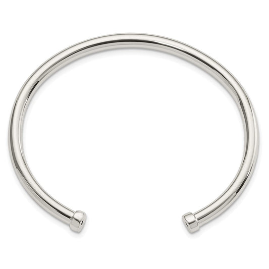 Sterling Silver Polished Cuff Bangle QB1365