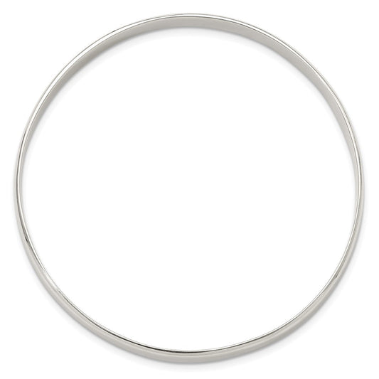 Sterling Silver Polished Solid Slip-on Bangle Bracelet QB1484