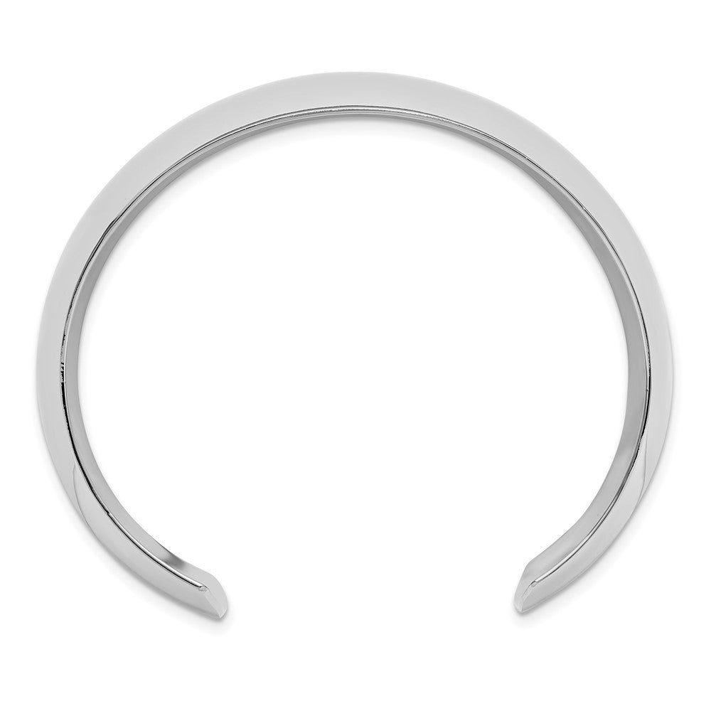 Sterling Silver Polished 25mm Domed Cuff Bangle QB1550