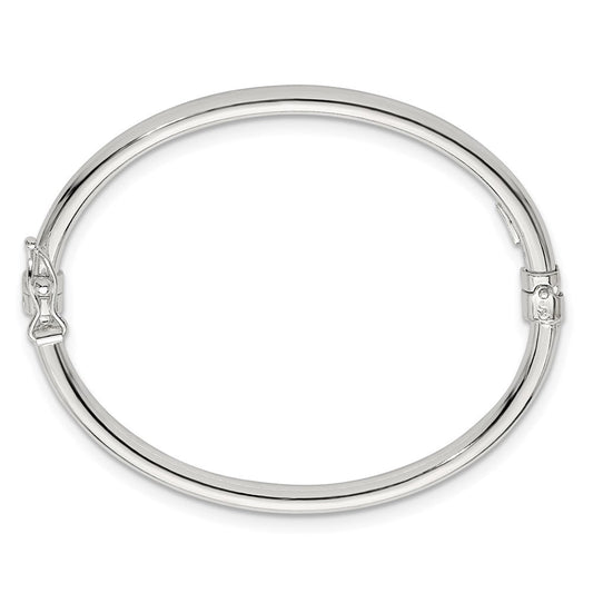 Sterling Silver Polished 3.00mm Hinged Baby Bangle QB1637