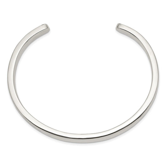Sterling Silver 5mm Cuff Bangle QB313