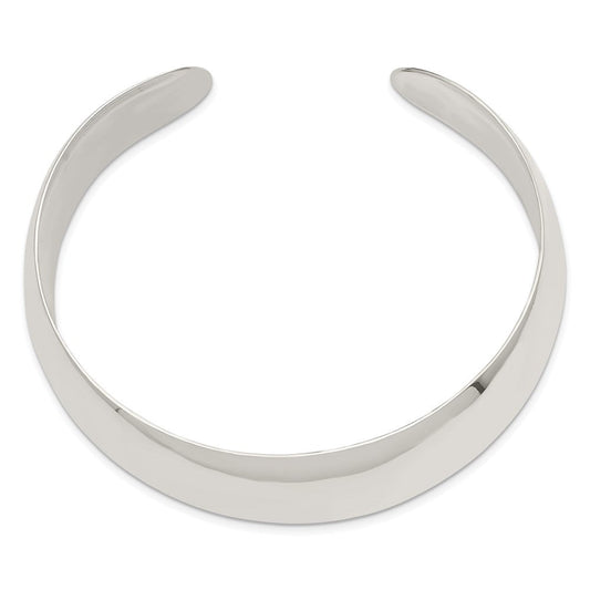 Sterling Silver 21mm Cuff Bangle QB317
