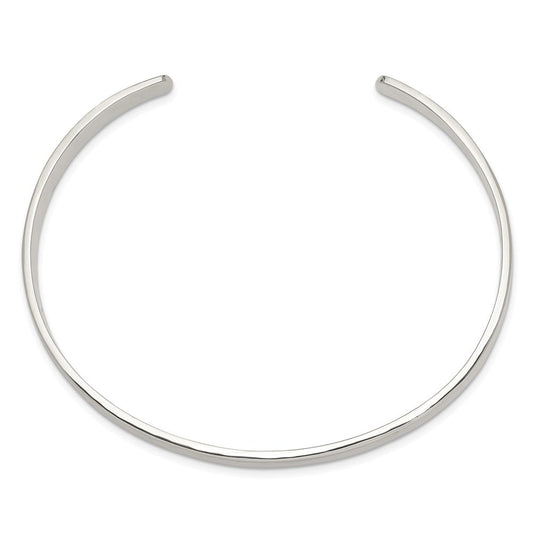 Sterling Silver 5mm Cuff Bangle QB322