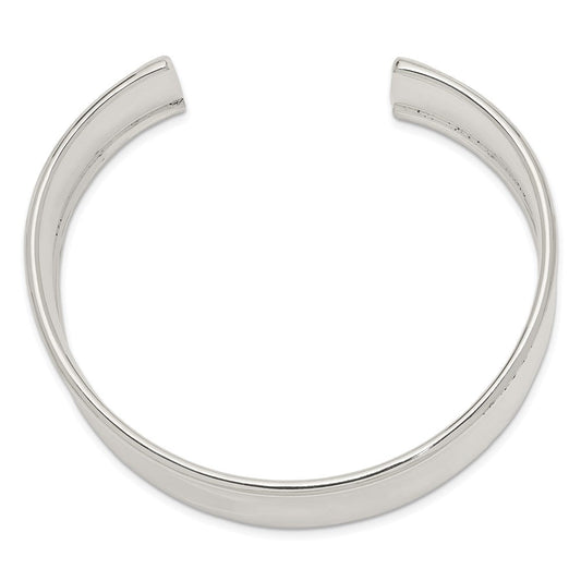 Sterling Silver 20mm Cuff Bangle Bracelet QB335