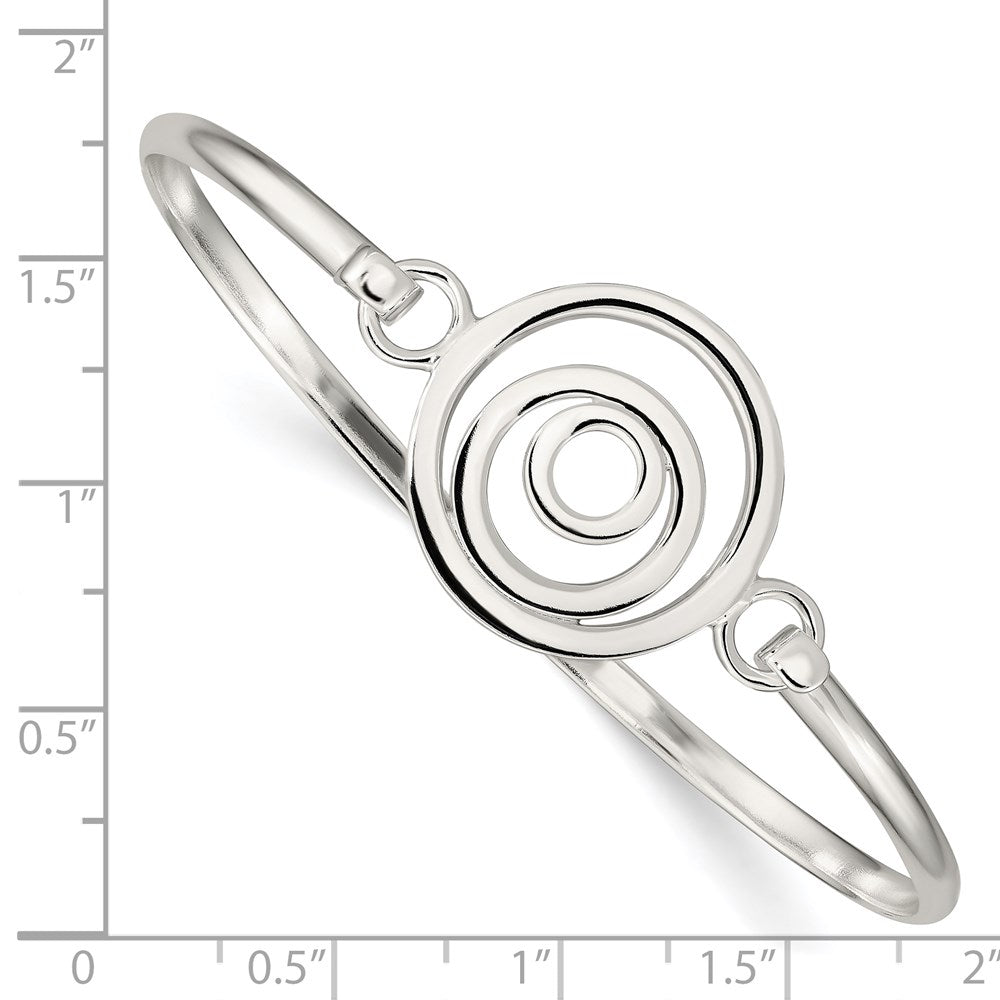 Sterling Silver Mutli-circle Bangle Bracelet QB409