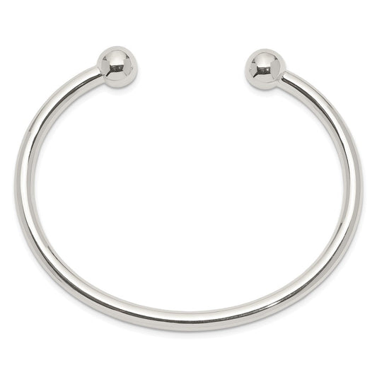 Sterling Silver 4mm Bangle Bracelet QB419