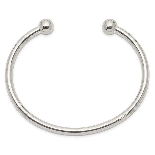 Sterling Silver Cuff Bangle Bracelet QB420