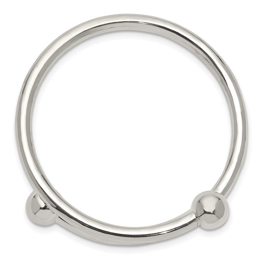 Sterling Silver Polished Flexible Baby Bangle Bracelet QB430