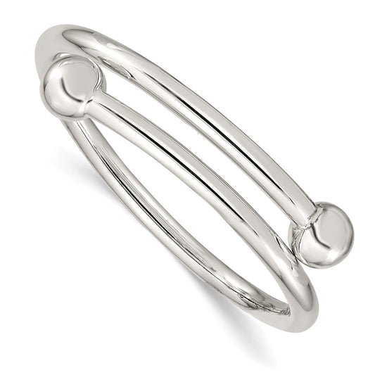 Sterling Silver Polished Flexible Baby Bangle Bracelet QB430