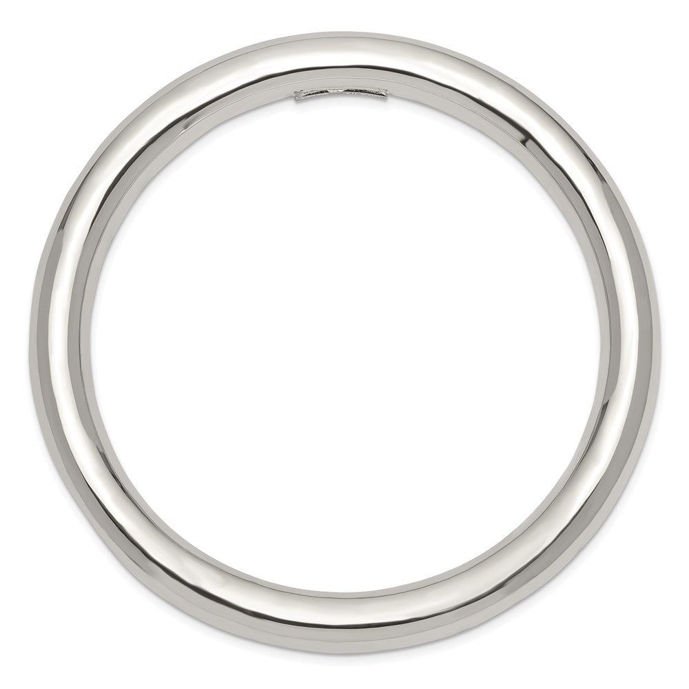 Sterling Silver 8mm Slip-on Tube Bangle QB431