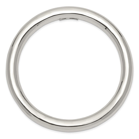 Sterling Silver 8mm Slip-on Tube Bangle QB431
