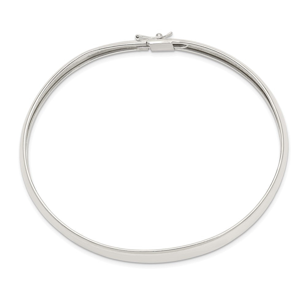 Sterling Silver 8mm Polished Flexible Bangle QB616